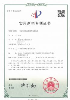 城市垃圾分類綜合處理系統(tǒng)-專利證書